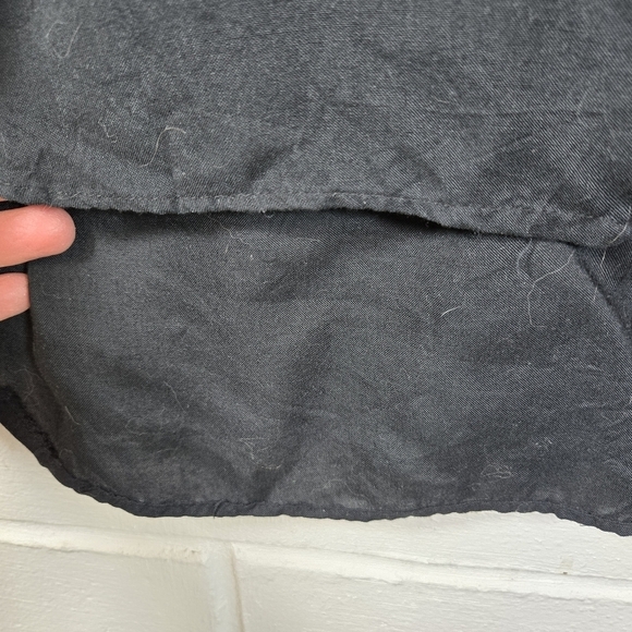 Anne Pinkerton black lagenlook oversized button up shirt japan - Picture 8 of 9